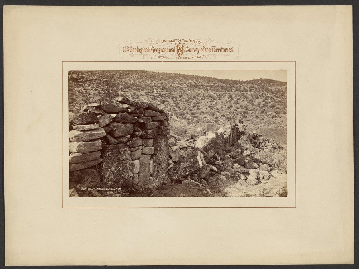 Romok Montezuma Cañonban alkotó: William Henry Jackson