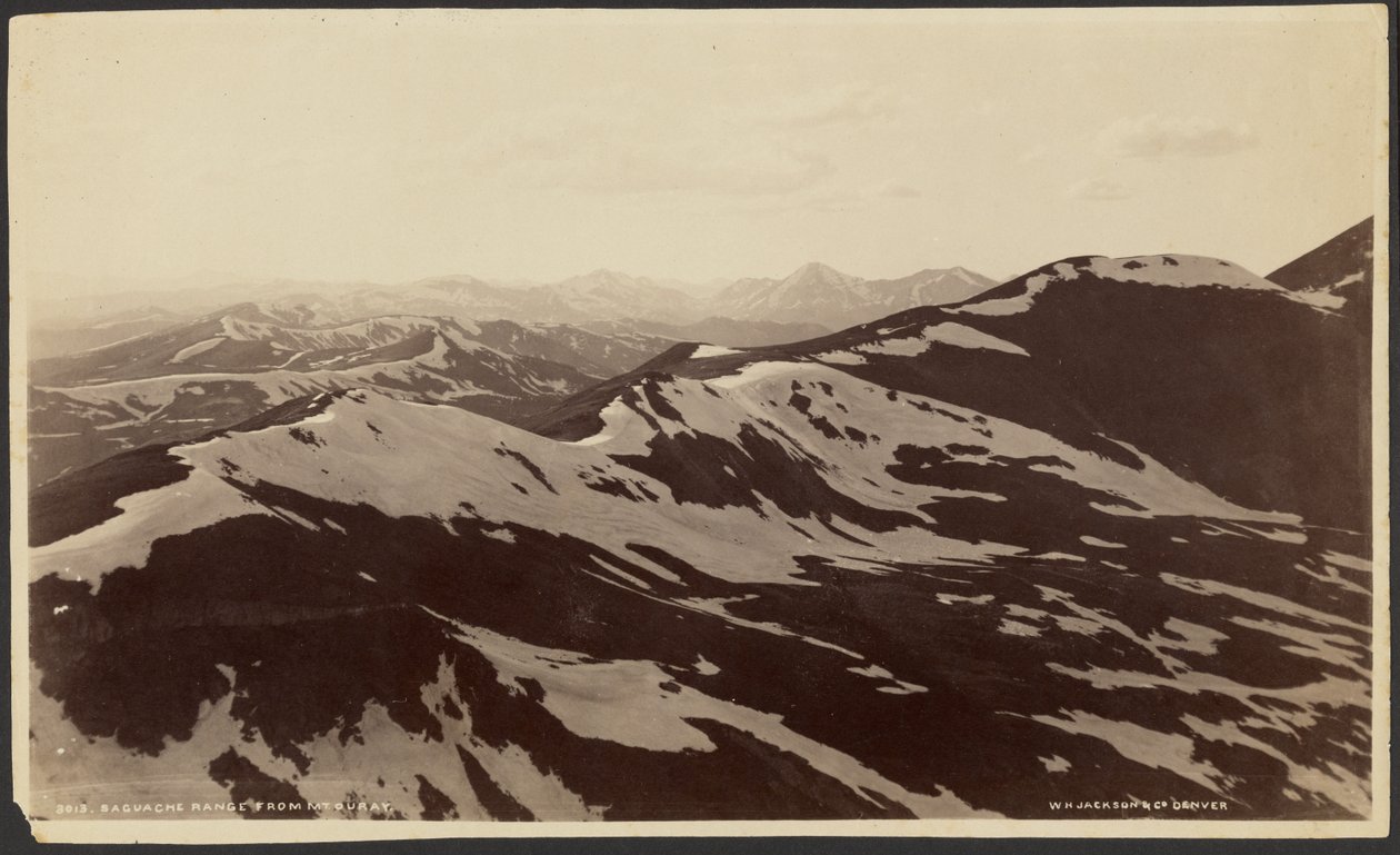 A Saguache-hegység a Mount Ouray felől alkotó: William Henry Jackson
