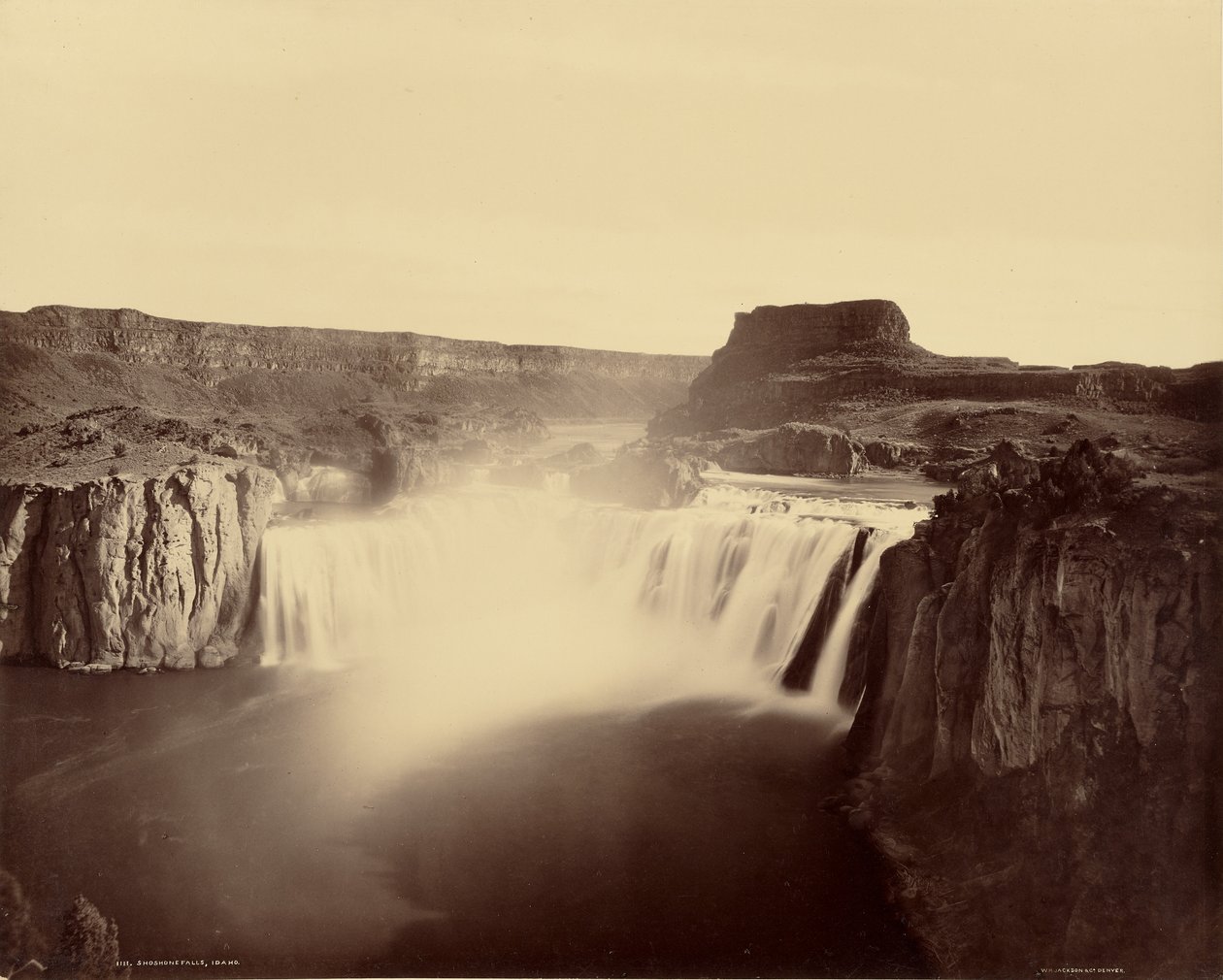Shoshone-vízesés, Idaho alkotó: William Henry Jackson
