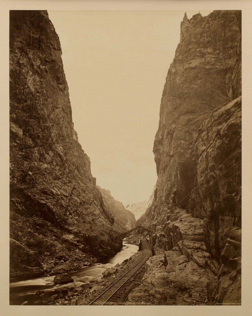 A Royal Gorge, az Arkansas-i Grand Canyon alkotó: William Henry Jackson