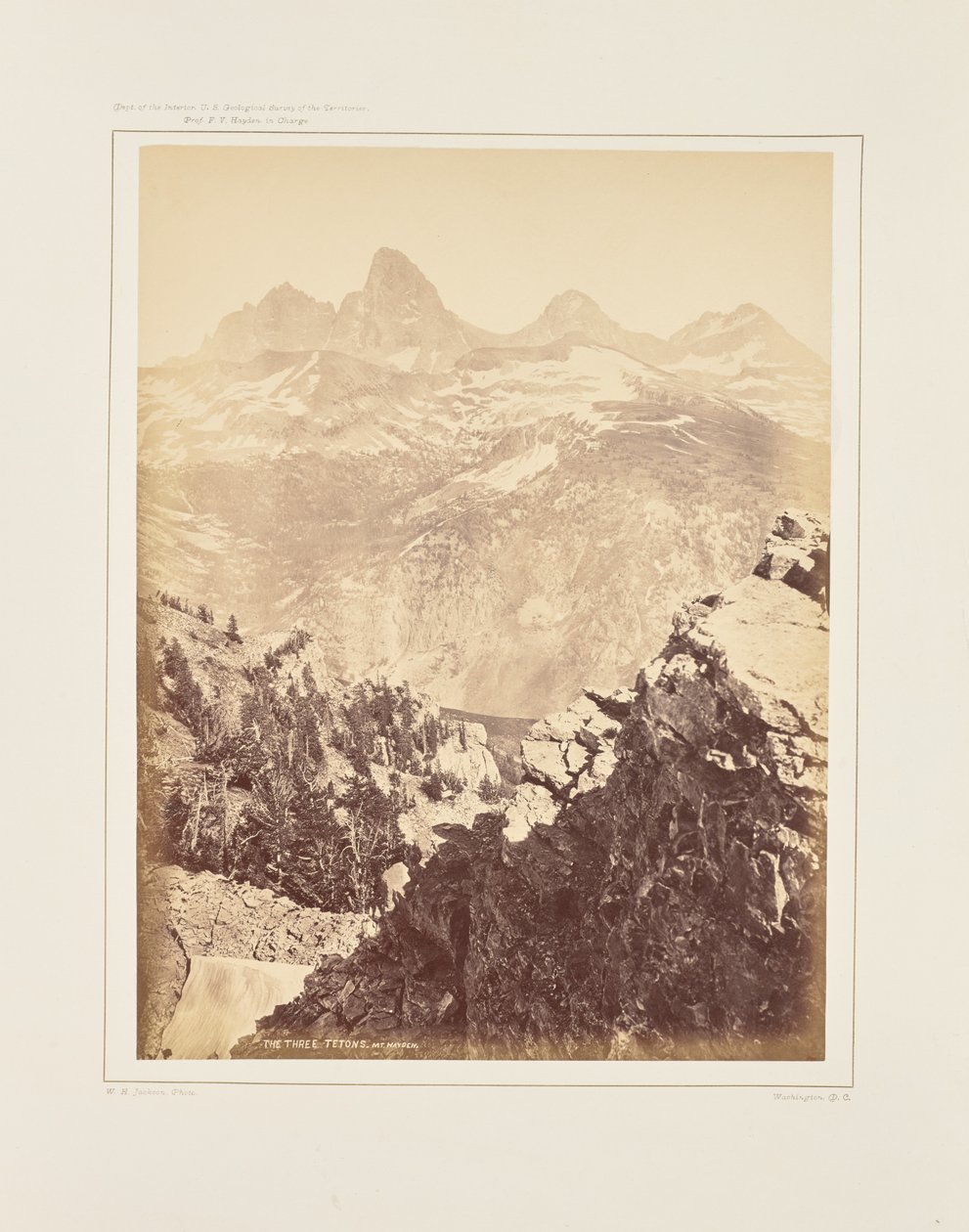 A három Teton, Hayden-hegy alkotó: William Henry Jackson