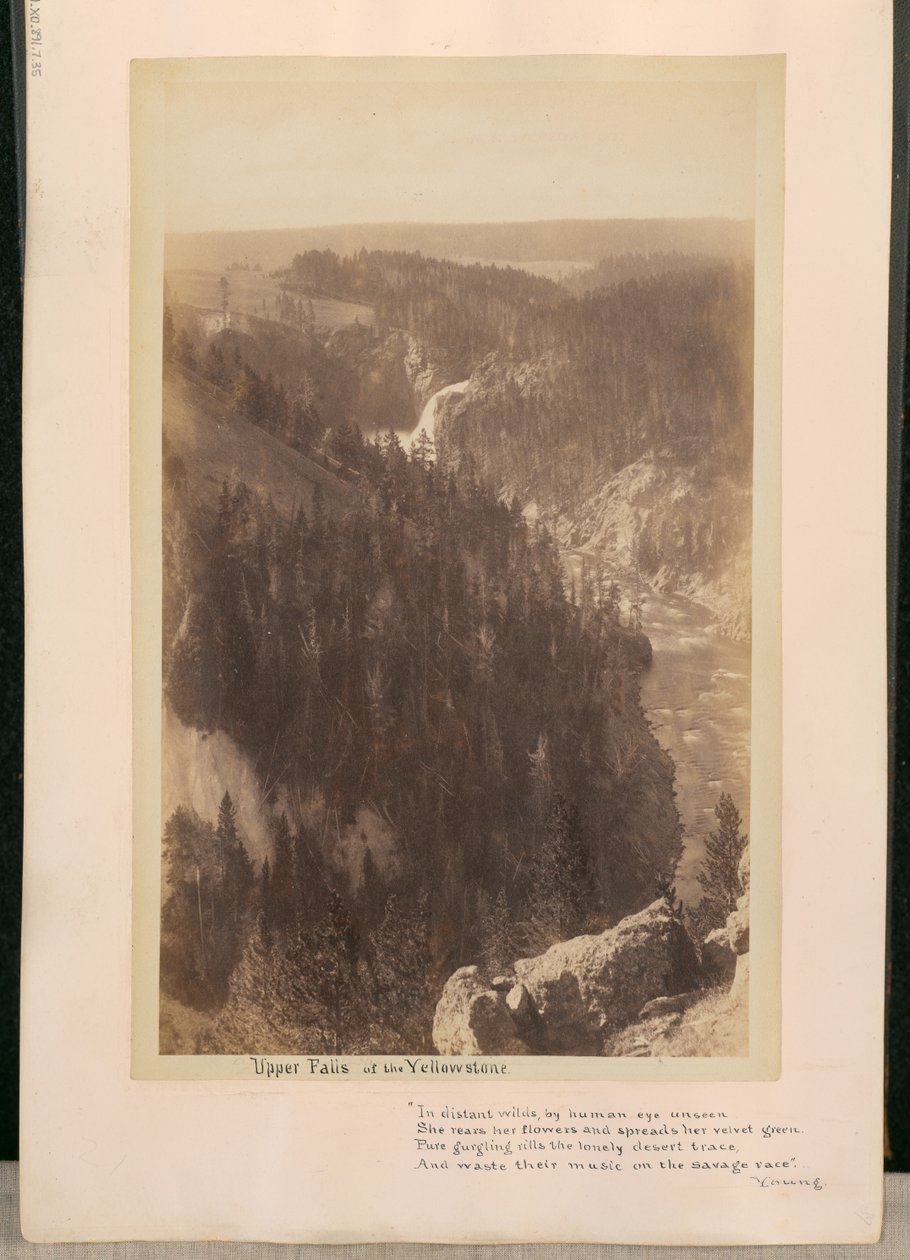 A Yellowstone felső vízesése alkotó: William Henry Jackson