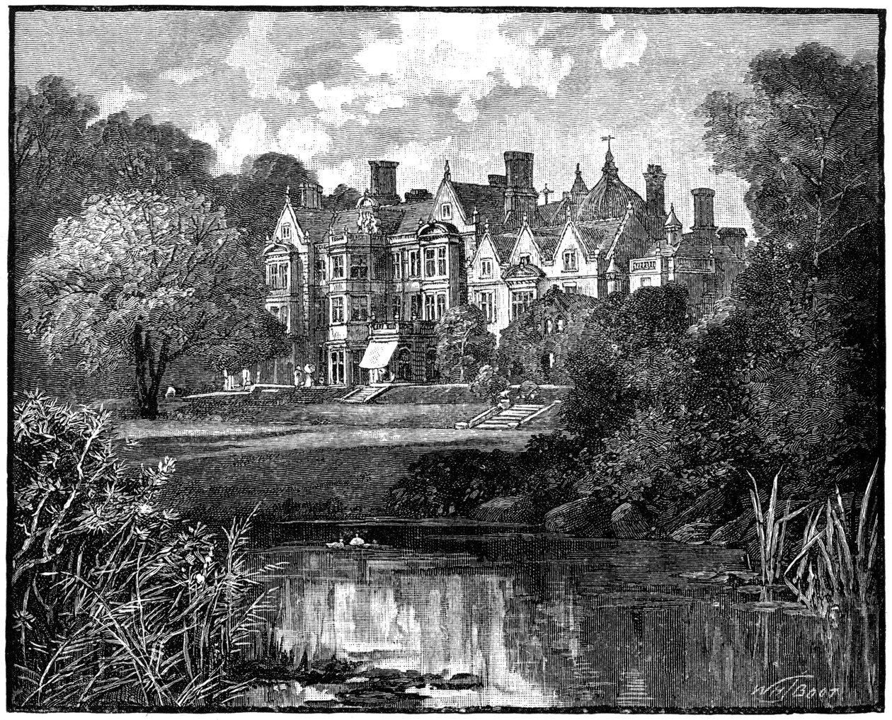 Sandringham-ház, Norfolk, 1900. alkotó: William Henry James Boot