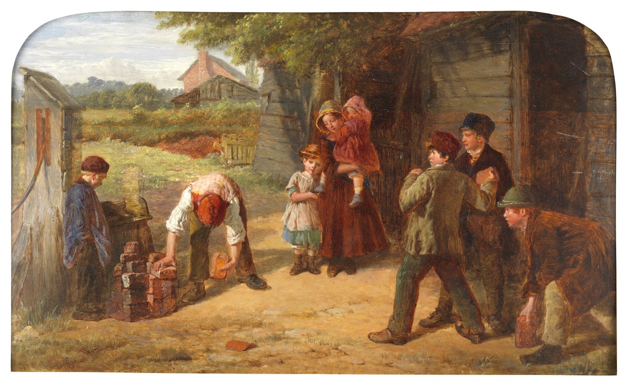 Falusi játék, 1860 alkotó: William Henry Knight