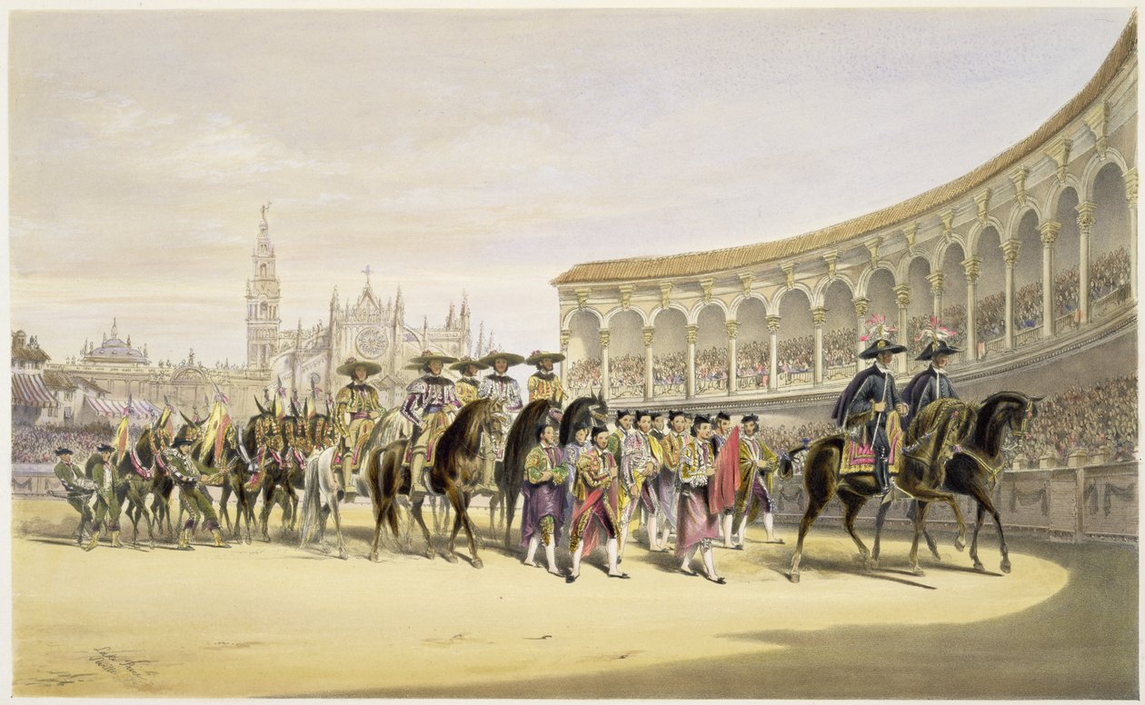 A Toreros bevonulása a körmenetben, 1865 alkotó: William Henry Lake Price