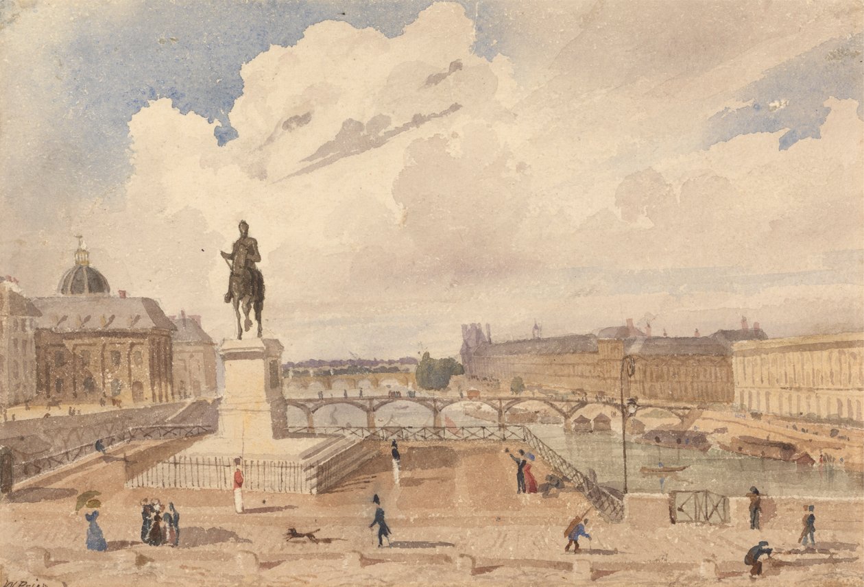Kilátás a Pont Neufról alkotó: William Henry Lake Price