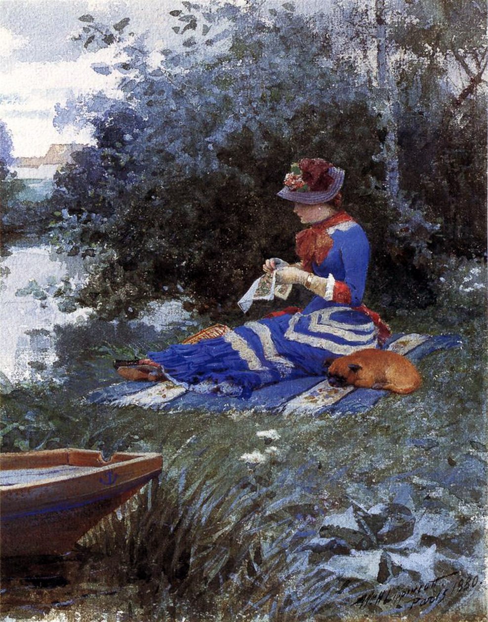 Egy csendes délután, 1880 alkotó: William Henry Lippincott