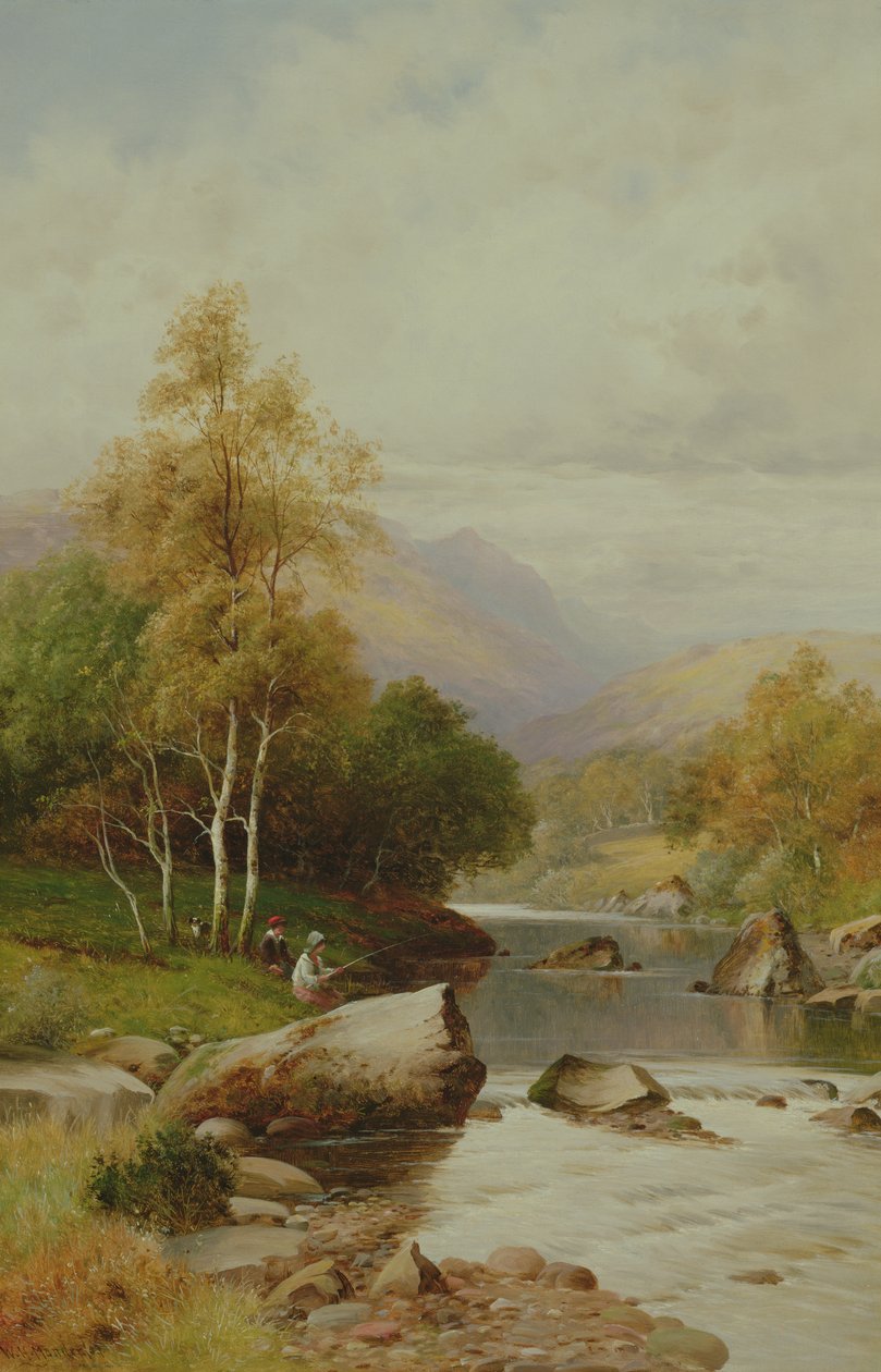 Csendes hely a Festiniog-völgyben, Wales, 1909 alkotó: William Henry Mander