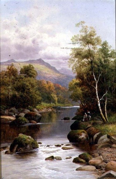 Este a Glaslyn, Észak-Wales alkotó: William Henry Mander