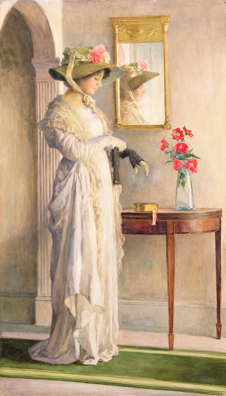 Egy pillanat elmélkedése, 1909 alkotó: William Henry Margetson