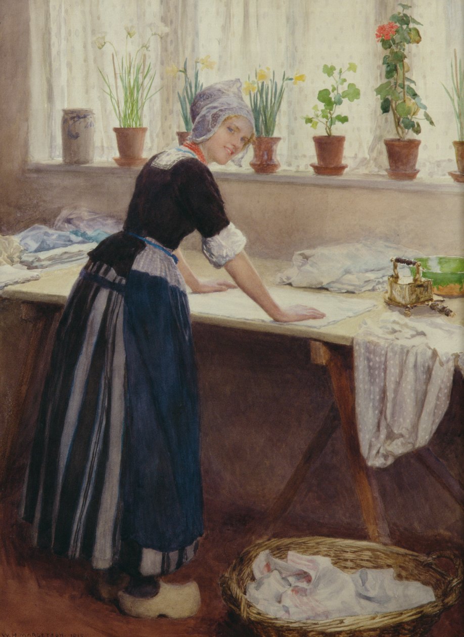 A mosoda, 1915 (wc papíron) alkotó: William Henry Margetson
