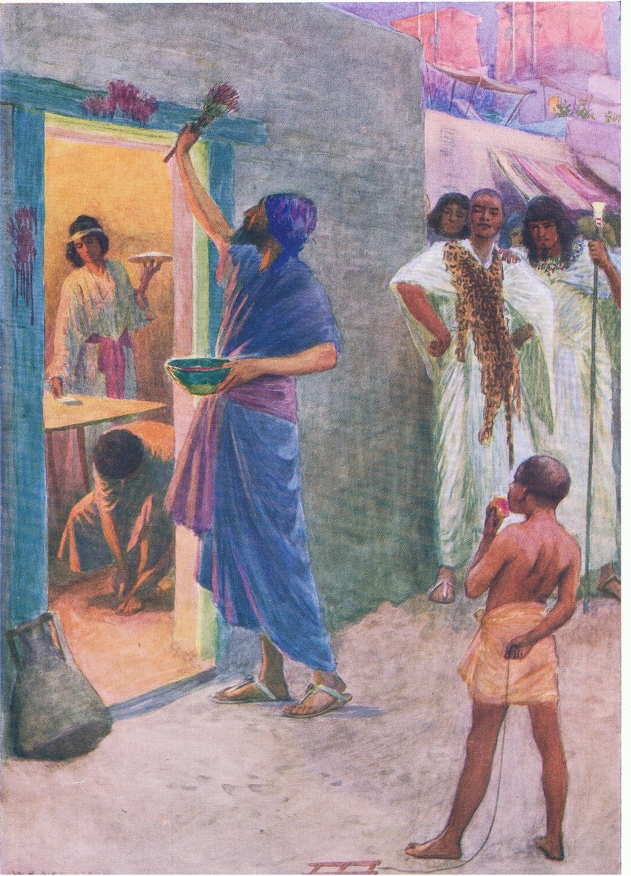 Az első húsvét, a Thomas Nelson által kiadott Biblia Képeskönyvből, 1950 körül alkotó: William Henry Margetson