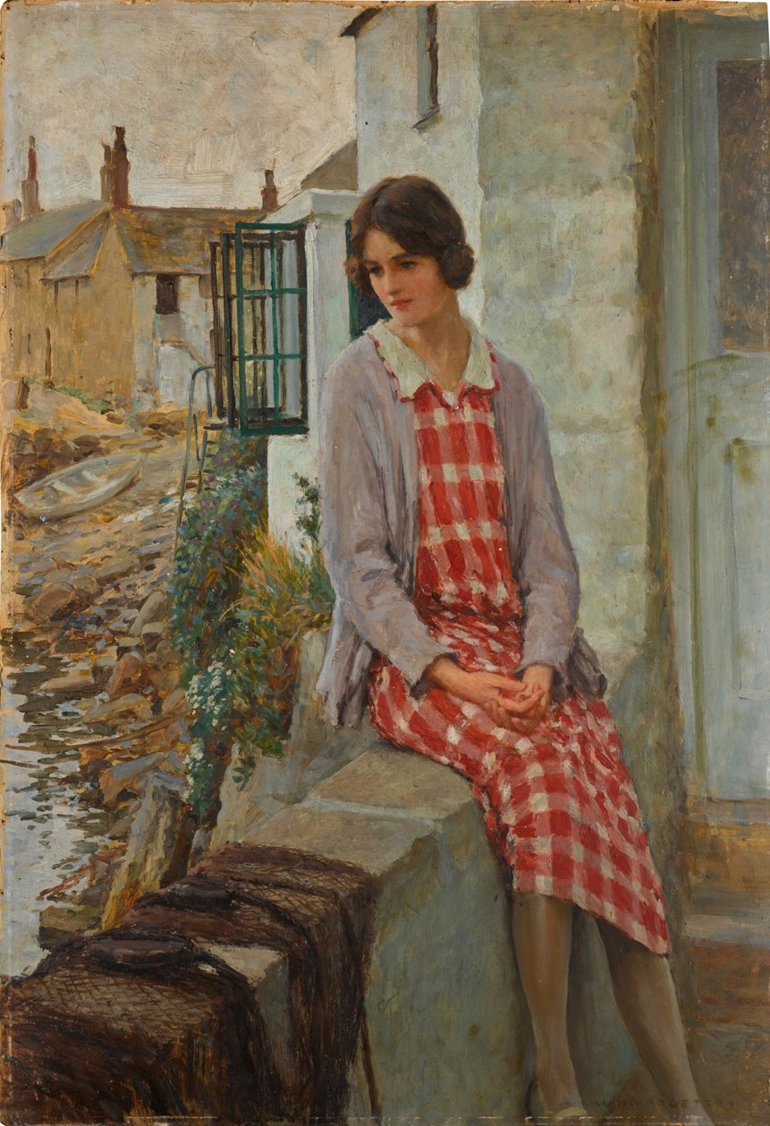 A lány, aki egy tengerészt szeretett alkotó: William Henry Margetson