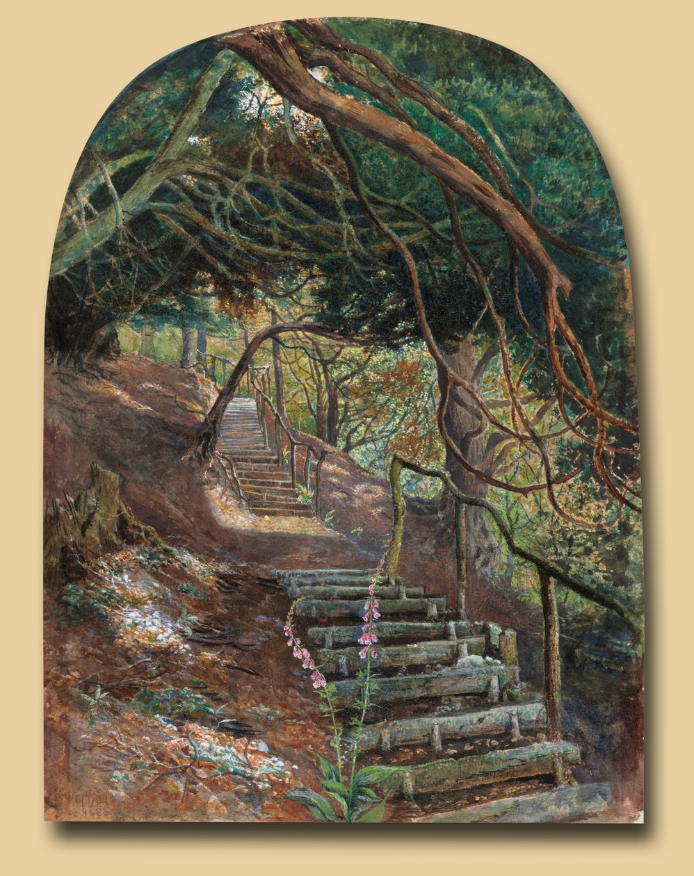 Lépcsők a kertben alkotó: William Henry Millais