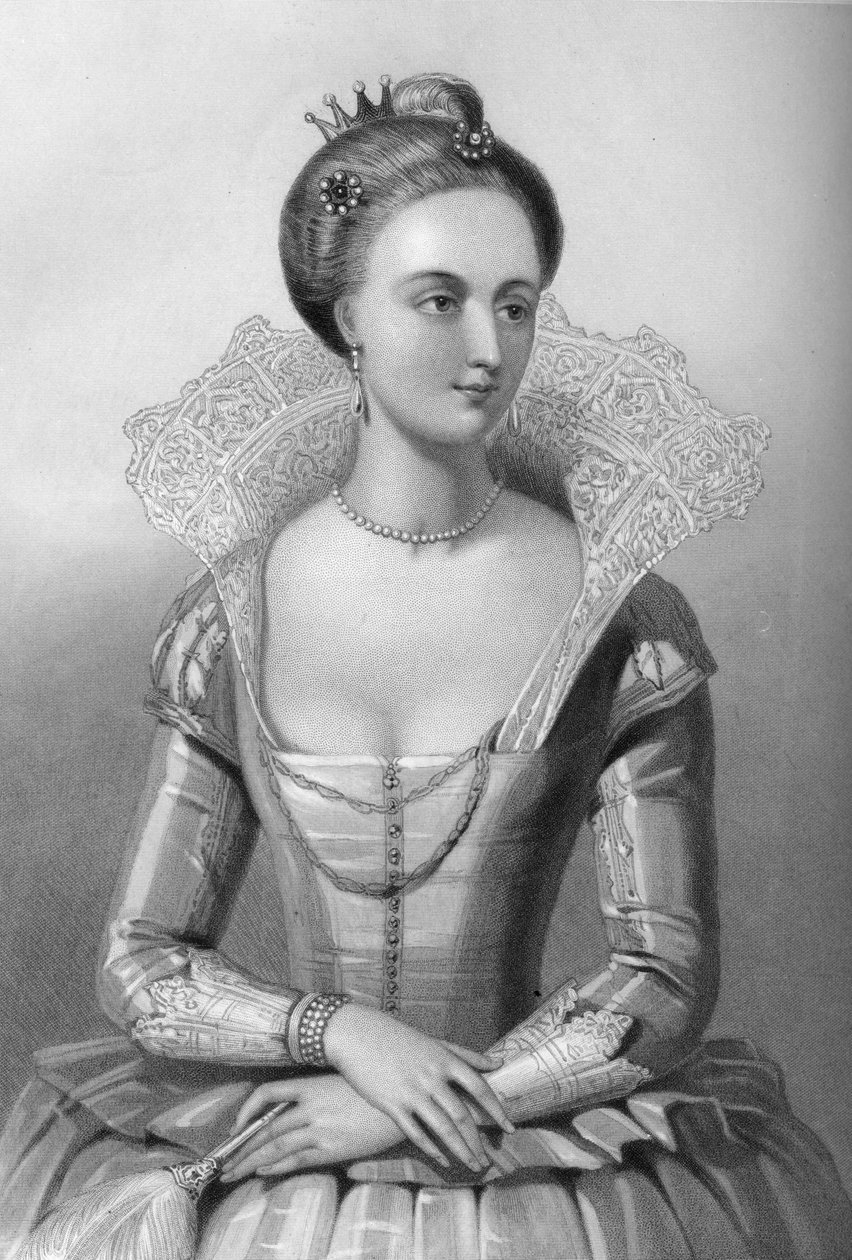 Dán Anna 1665-1714, I. Jakab király hitvese, 1851. alkotó: William Henry Mote
