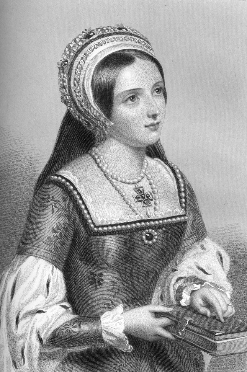 Catherine Parr 1512-1548, VIII. Henrik király hatodik felesége, 1851. alkotó: William Henry Mote