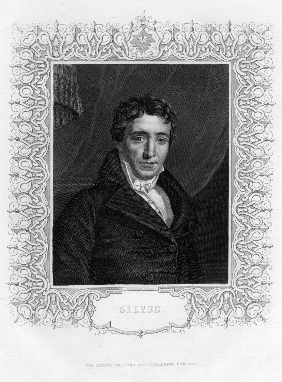 Emmanuel Joseph Sieyès 1748-1836, francia apát és államférfi, XIX. alkotó: William Henry Mote