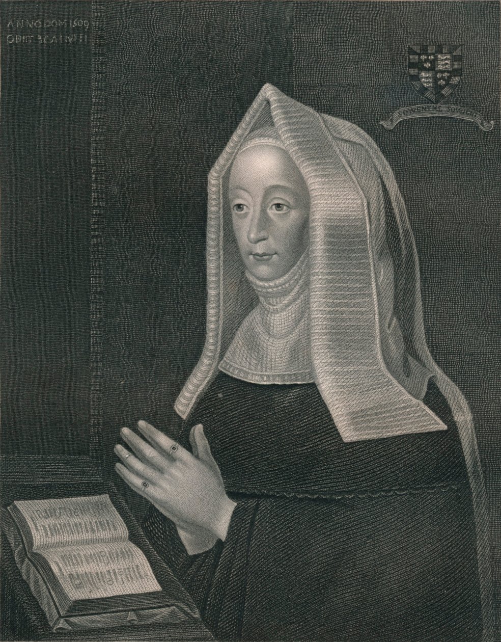 Lancasteri Margit. Henrik anyja VII. A The Right Honorable The Earl of gyűjteményéből alkotó: William Henry Mote