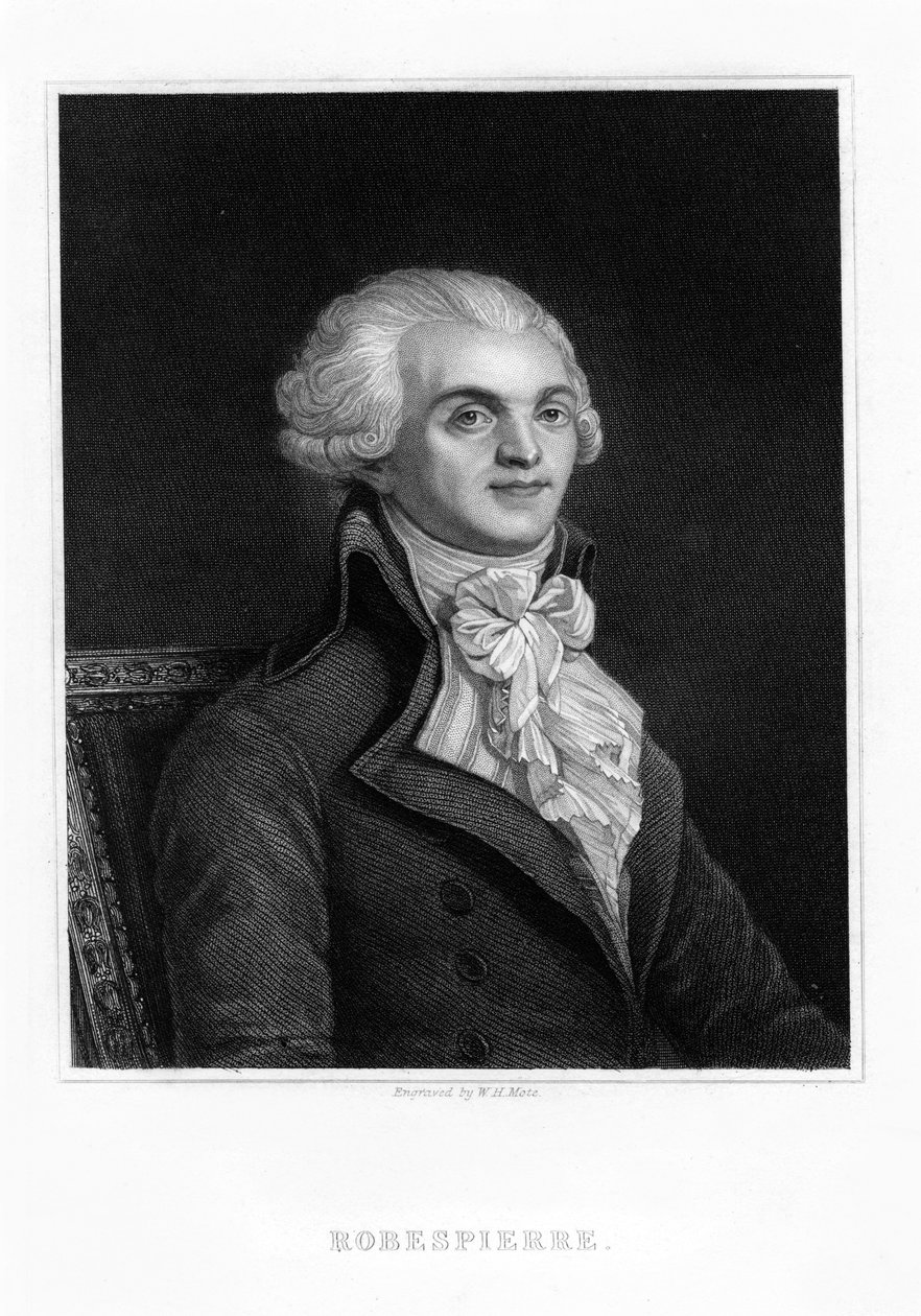 Maximilien Robespierre, a francia forradalom egyik vezére, XIX alkotó: William Henry Mote