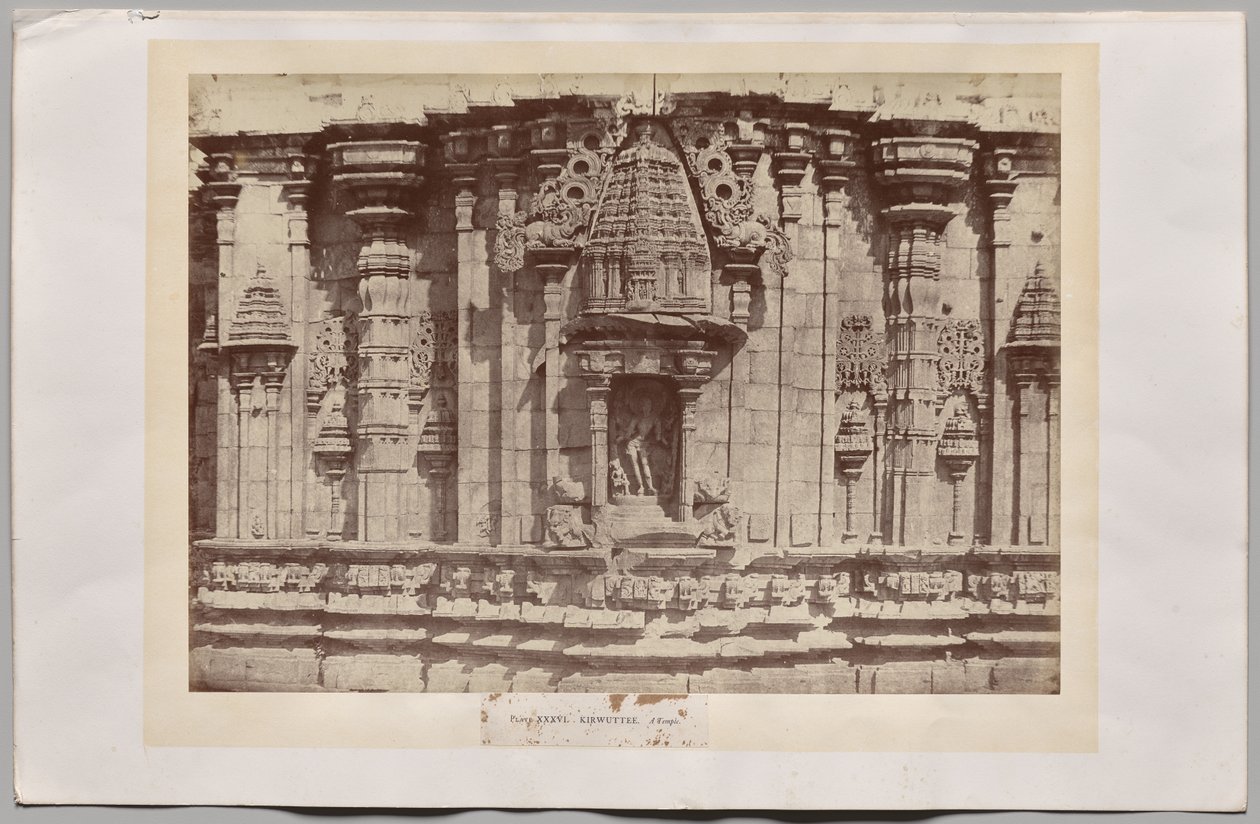 Kirwuttee, Temple, India alkotó: William Henry Pigou