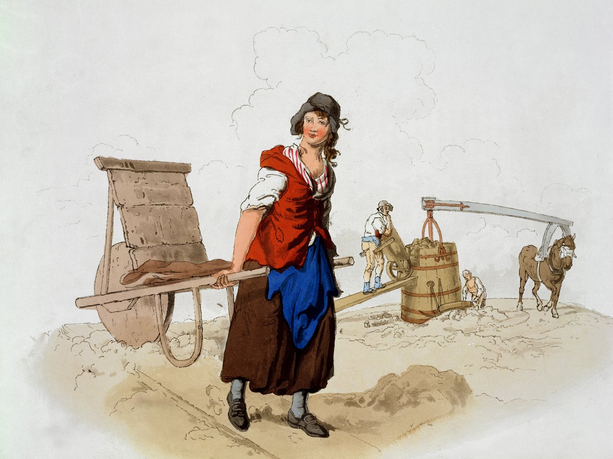 Brick Maker, a "Costume of Great Britain"-ből, William Miller kiadója, 1805 alkotó: William Henry Pyne