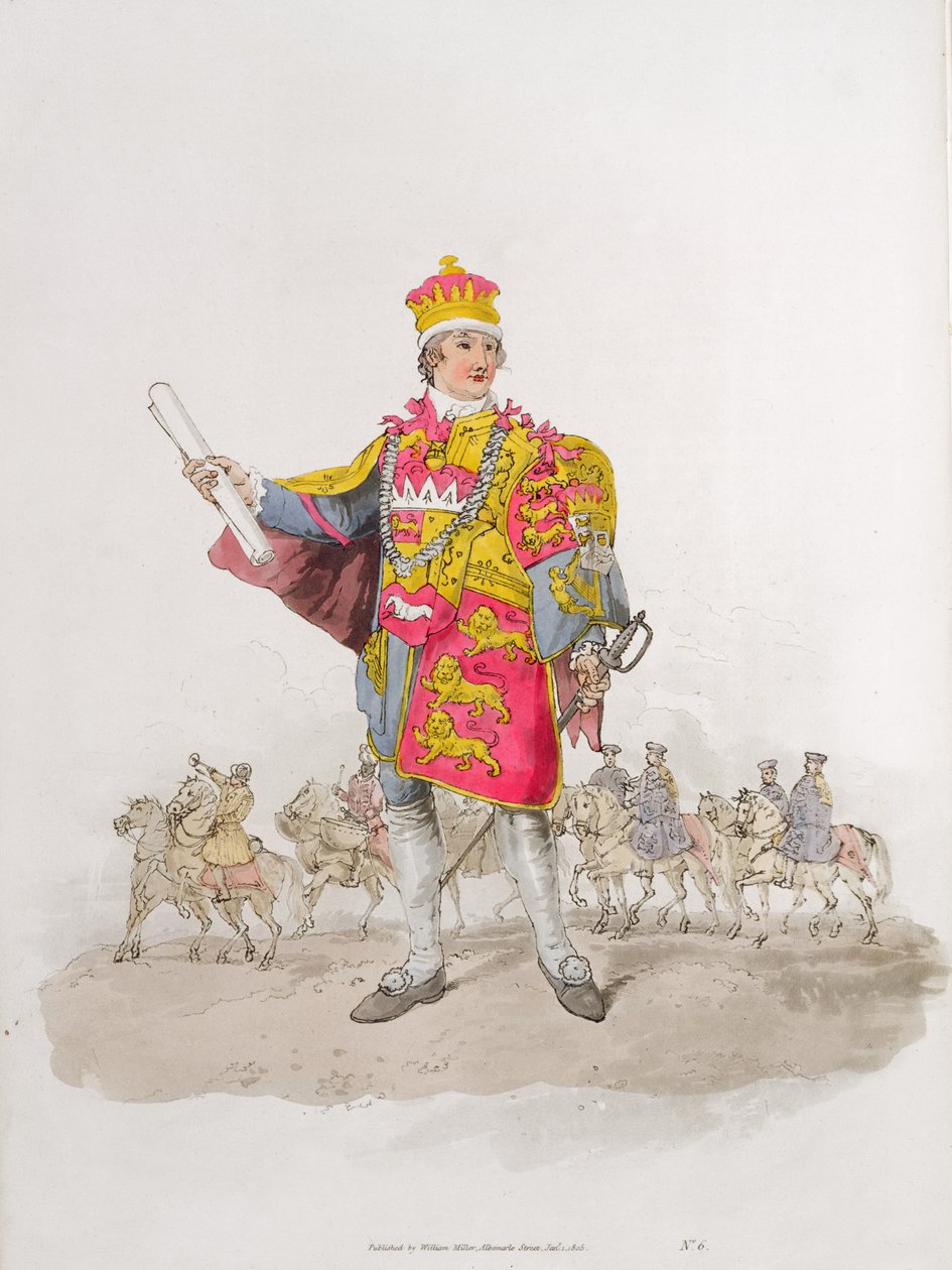 Herald, a "Costume of Great Britain"-ből, William Miller, 1805 alkotó: William Henry Pyne