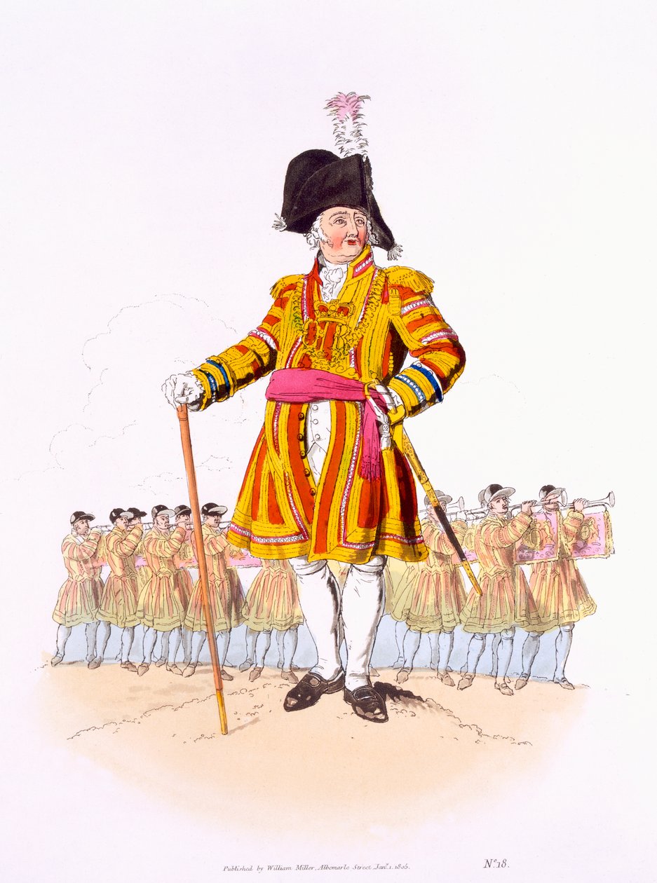 Lord Mayor, a "Costume of Great Britain"-ből, William Miller, 1805 alkotó: William Henry Pyne