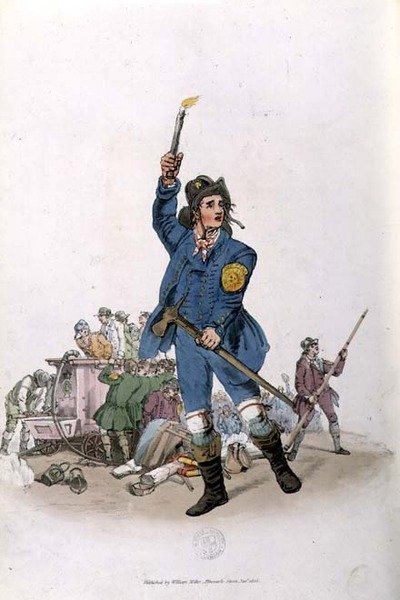 A tűzoltó, a Costume of Great Britain-ből alkotó: William Henry Pyne