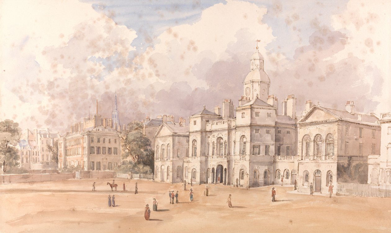 A Horse Guards díszszemléje alkotó: William Henry Pyne