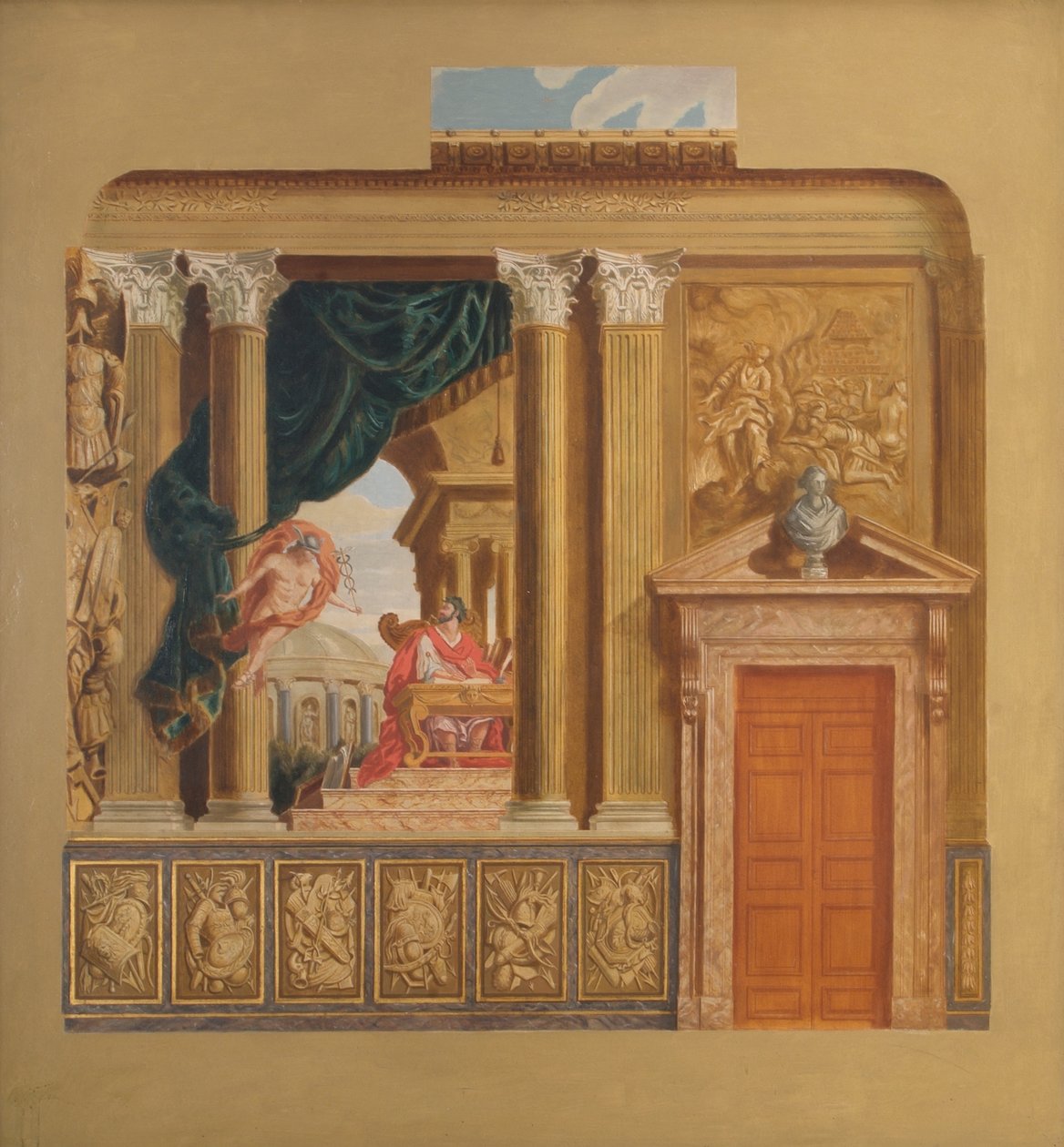 A király lépcsőháza, a Hampton Court Palace alkotó: William Herbert Hampton