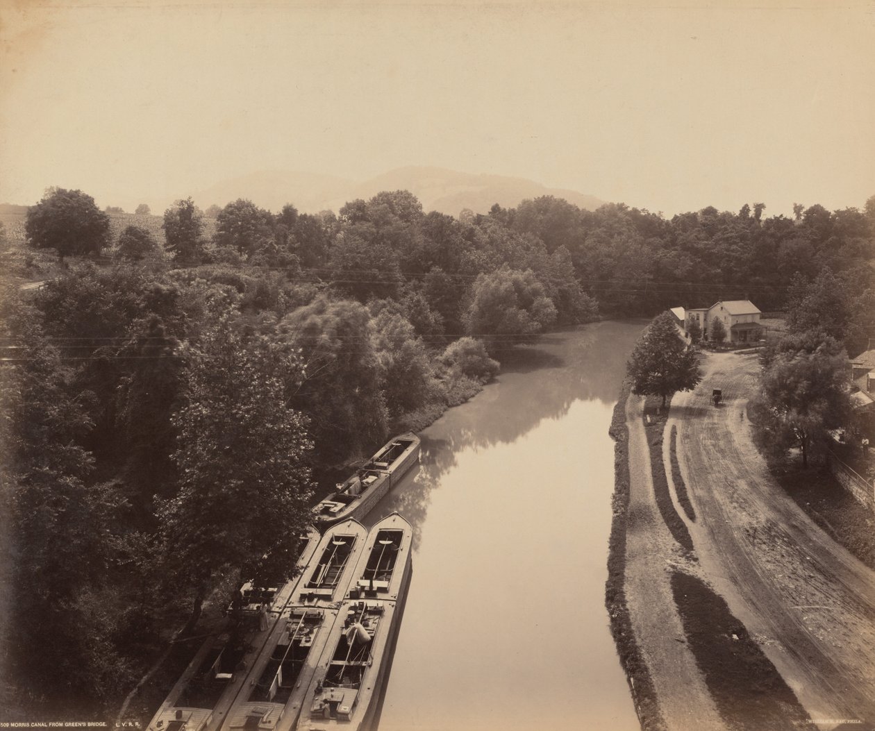 Morris-csatorna a Green-hídtól,c. 1895 (fotó) alkotó: William Herman Rau