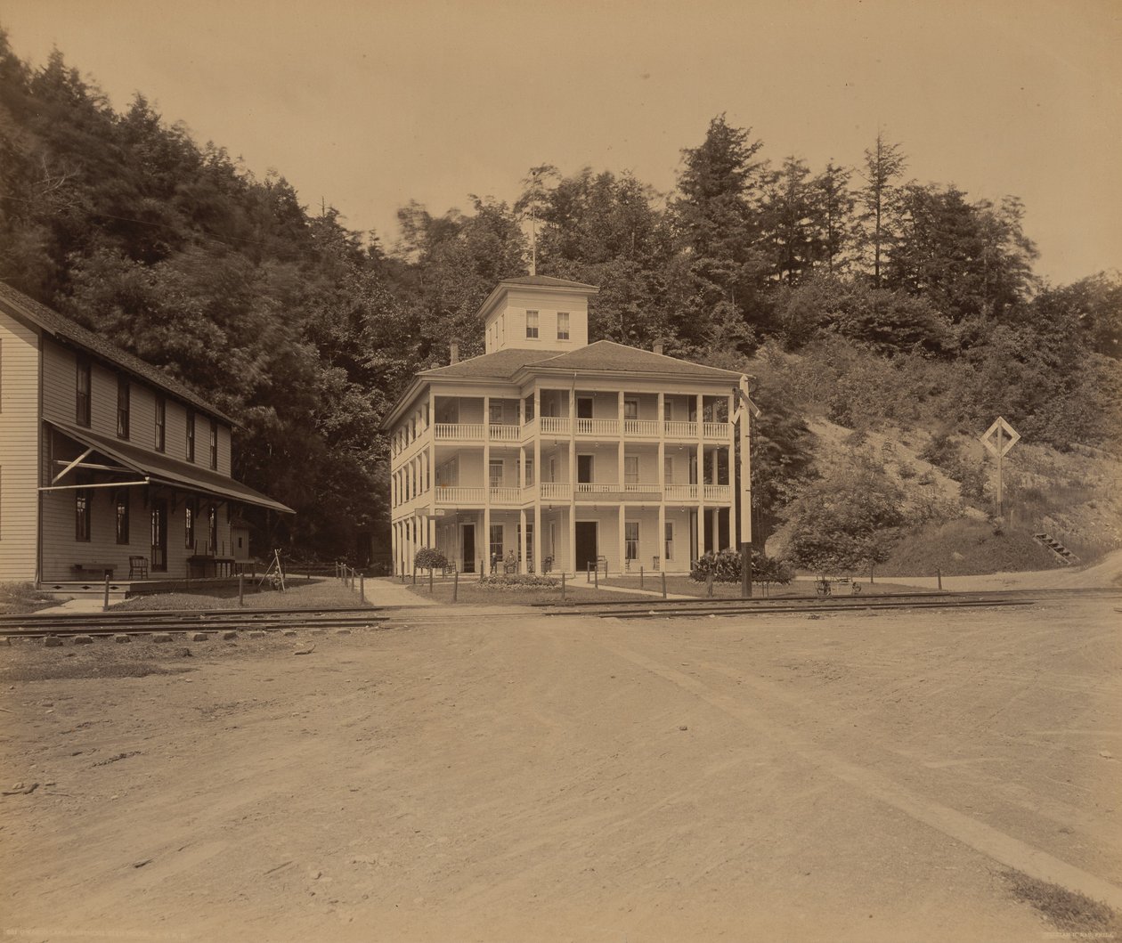 Owasco-tó, Ensenore Glen House,c. 1895 (fotó) alkotó: William Herman Rau