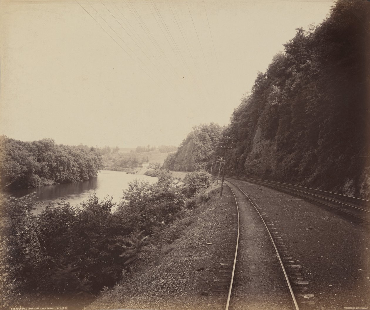 Rockdale Curve, a Lehigh-on,c. 1895 (fotó) alkotó: William Herman Rau