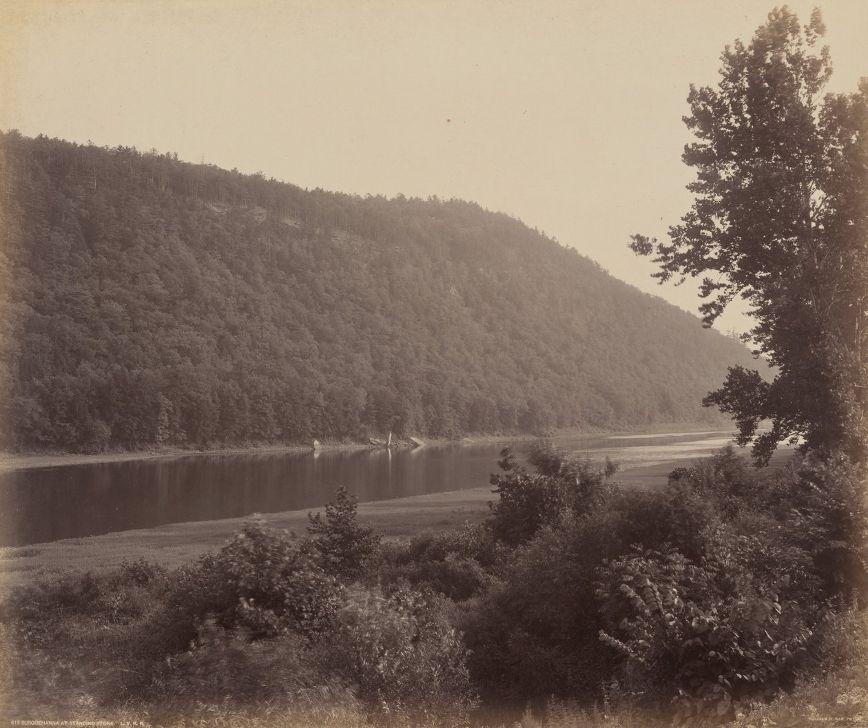 Susquehanna Standing Stone-nál,c. 1895 (fotó) alkotó: William Herman Rau