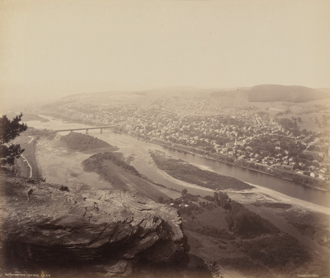 Towanda A Table Rockból, c. 1895 (fotó) alkotó: William Herman Rau
