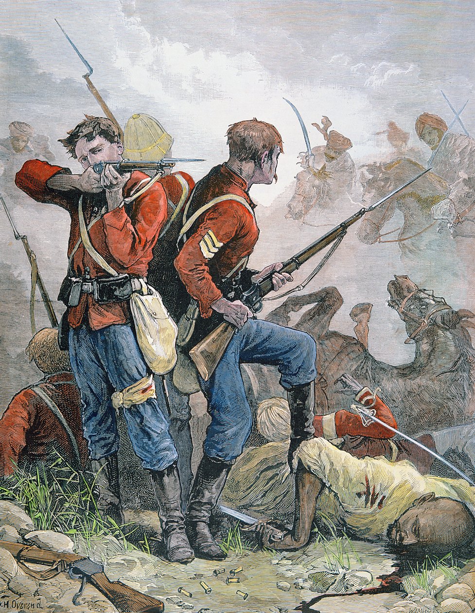 „At Bay”, brit katonák a második angol-afgán háború alatt alkotó: William Heysham (after) Overend