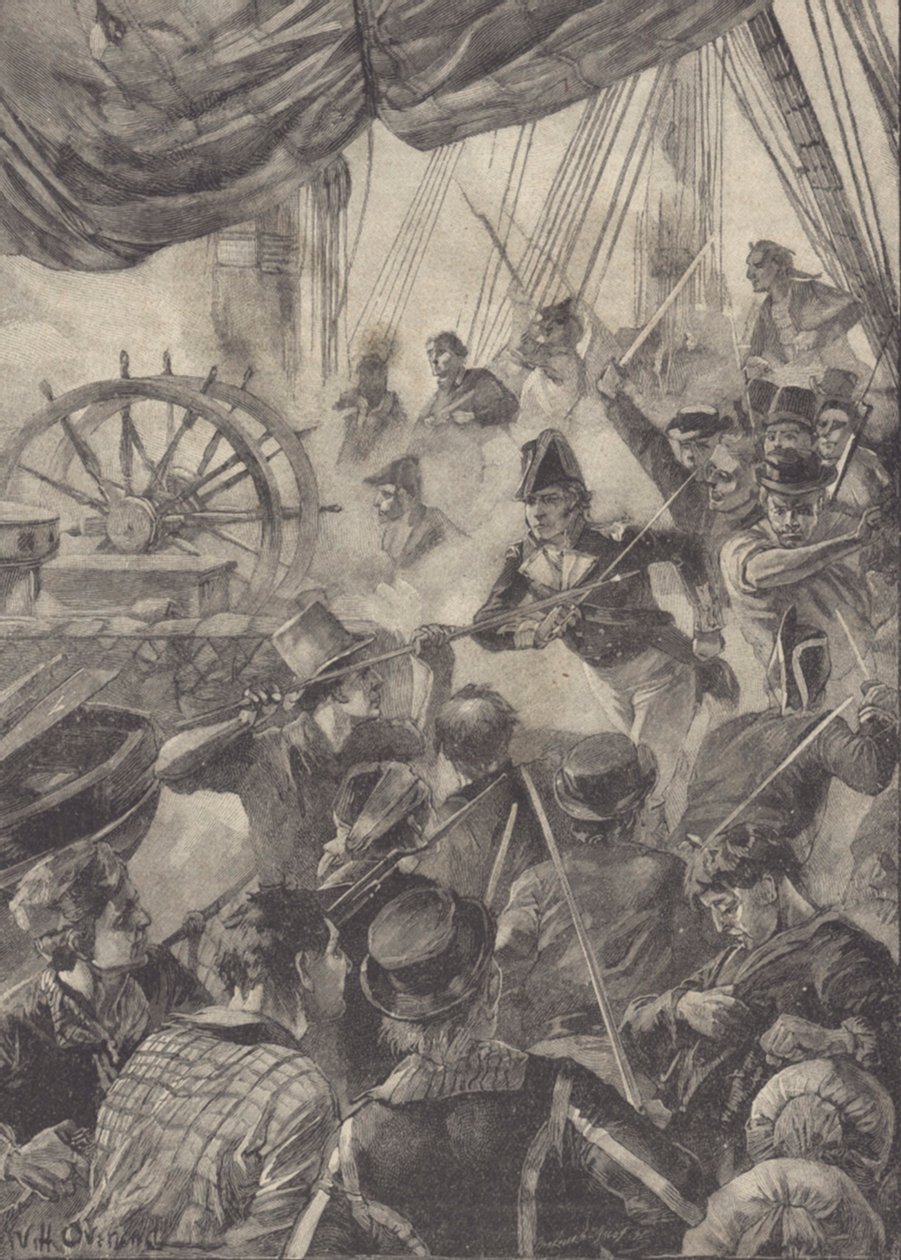 beszállás (litho) alkotó: William Heysham Overend