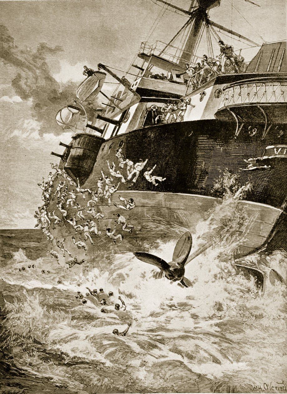 A HMS Victoria felborulása, 1893. június 22 alkotó: William Heysham Overend