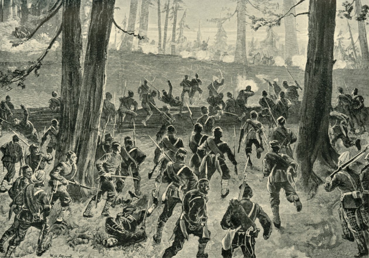 A végső támadás a Spingawi Khotalnál, 1901. alkotó: William Heysham Overend