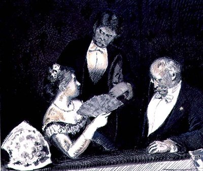 Figurák egy Opera dobozban (rézkarc) alkotó: William Hicok Low