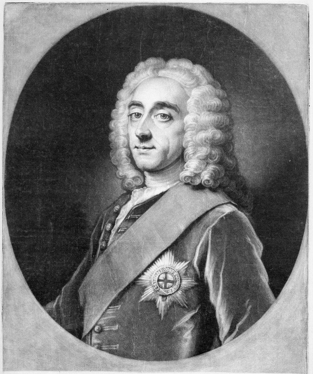 Philip Dormer Stanhope, metszett John Simon alkotó: William Hoare