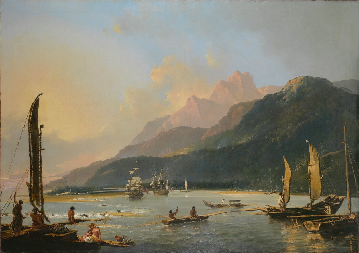 [A] Maitavie-öböl látképe, [Otaheite [Tahiti] szigetén.] alkotó: William Hodges