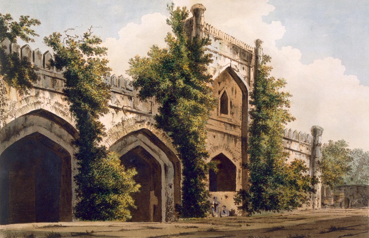Egy mecset kilátása Rajemahelben, 1785-88 (színes akvatinta) alkotó: William Hodges
