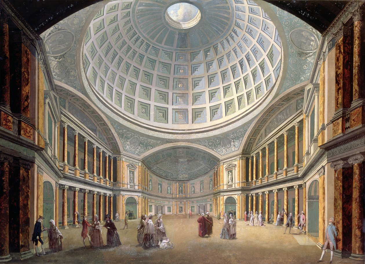 A Pantheon belseje, Oxford Road, London (olaj, vászon) alkotó: William Hodges
