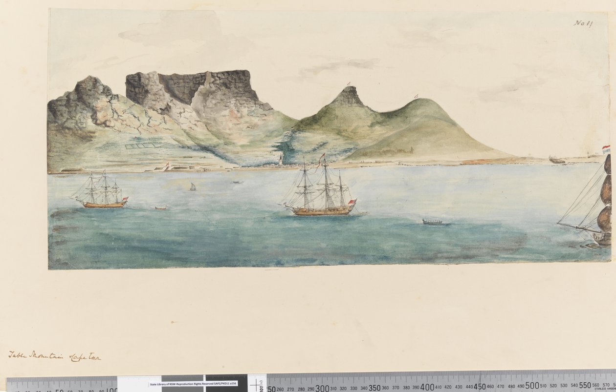 11. oldal Table Mountain, Fokváros alkotó: William Hodges