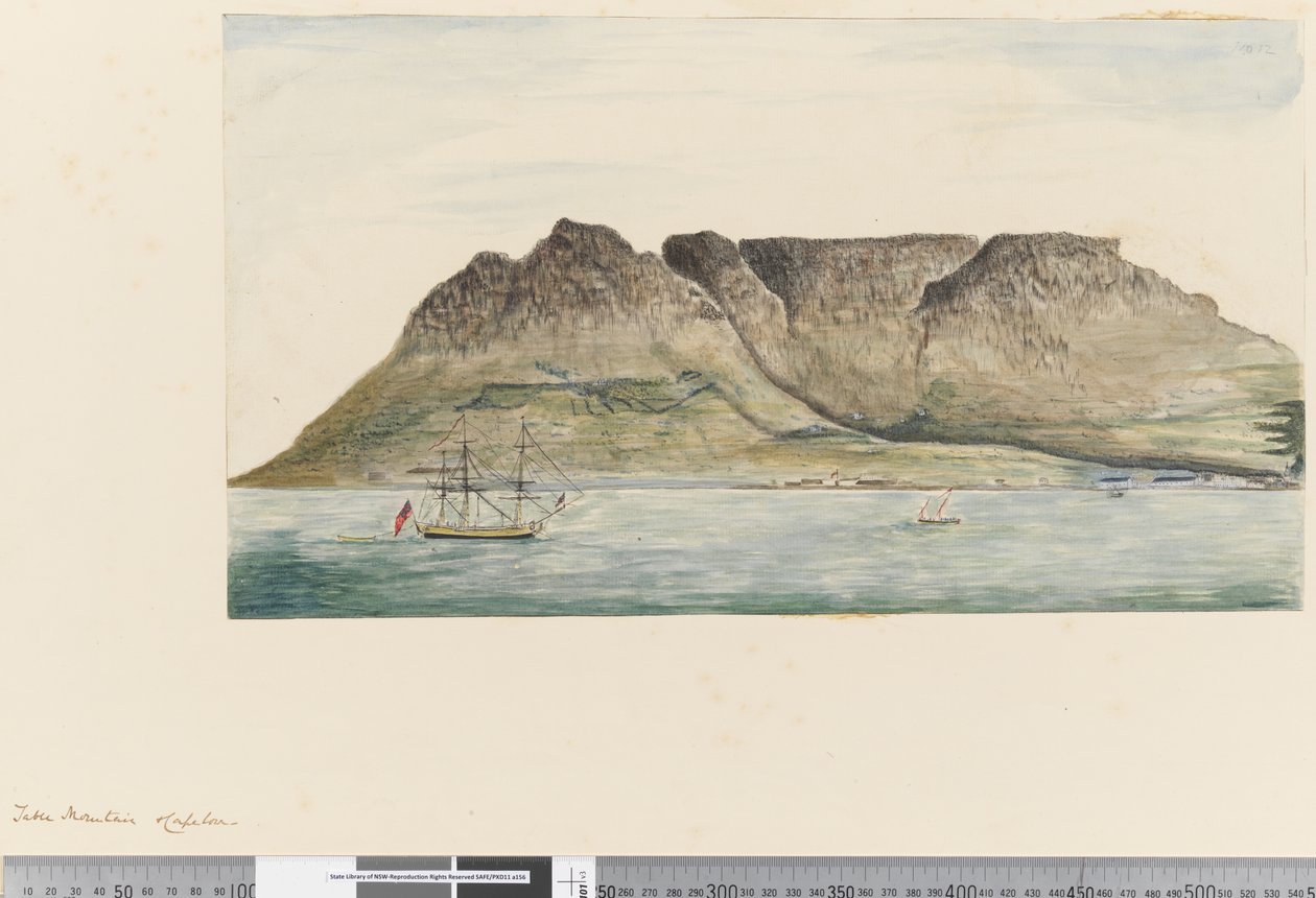 12. oldal Table Mountain, Fokváros alkotó: William Hodges
