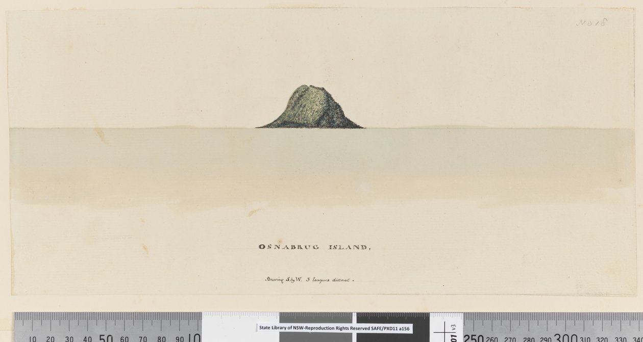 25a/b. oldal Osnabrug Island bearing S by W 5 liga távolságra alkotó: William Hodges