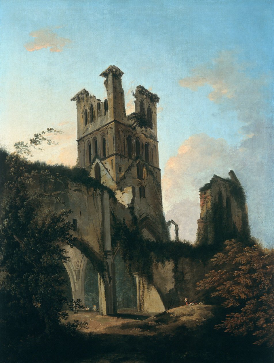 "Ruins of Llanthony Abbey", 1764-1797 alkotó: William Hodges