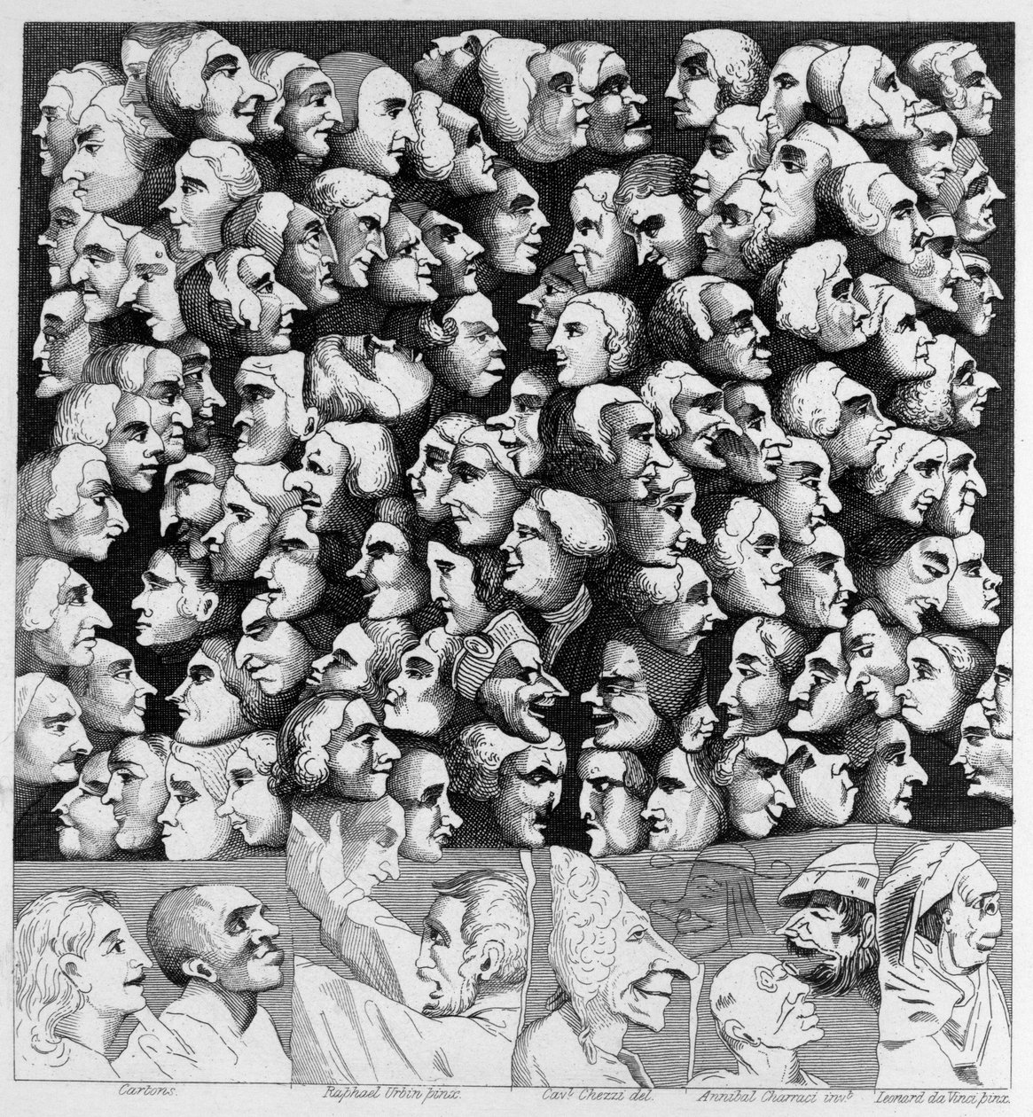 3 karakter 4 karikatúra alkotó: William Hogarth