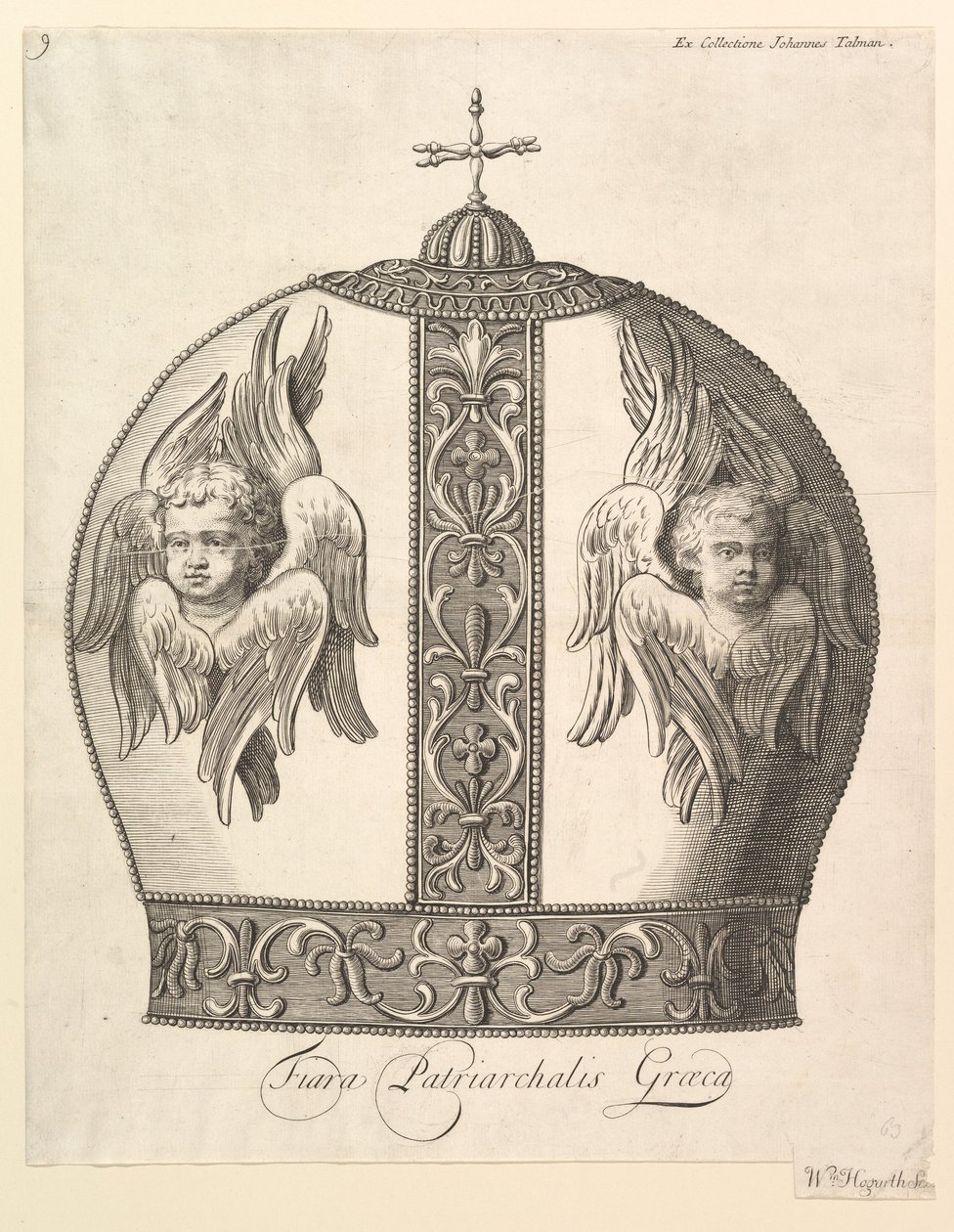 Egy görög patriarchális korona - Tiara Patriarchalis Graeca Aubry de La Mottrayes Utazások..., 1723-24. alkotó: William Hogarth